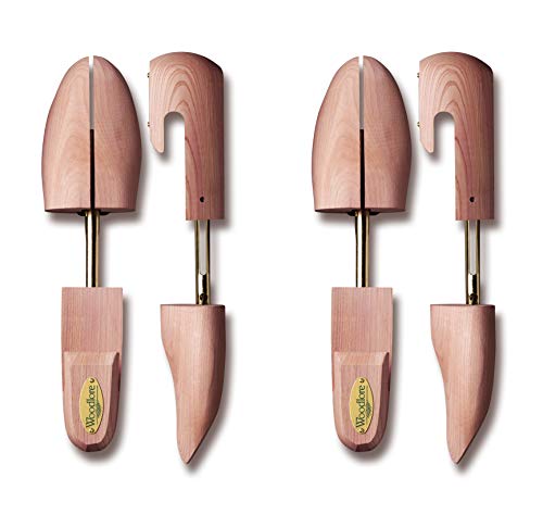 Allen Edmonds Woodlore Shoe Trees for Men 2-Pack Men's Combination Aromatic Red Cedar Shoe Trees (for Two Pairs of Shoes) Made in The USA (Large / 10.5-11.5, Cedar)