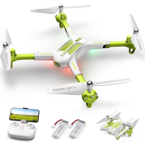 SYMA X600W Drone for Kids with 1080P HD FPV Camera Remote Control Toys Gifts for Boys Girls with Altitude Hold, Headless Mode, One Key Take-off/Landing, 3D Flips and 2 Batteries, White