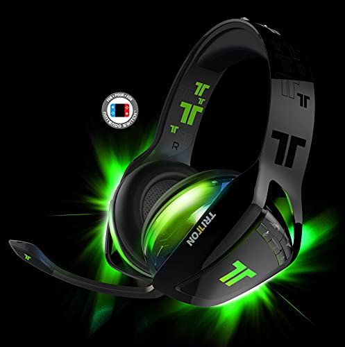 Mad Catz Tritton ARK 100 Amplified Stereo RGB Headset for Playstation 4, Xbox One, Nintendo Switch - Black/Green