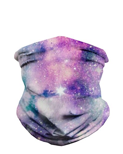 iHeartRaves Unicorn Nebula Neck Gaiter Mask Full Face Covering - Cool Breathable Lightweight Fabric Mouth Gator for Men & Women