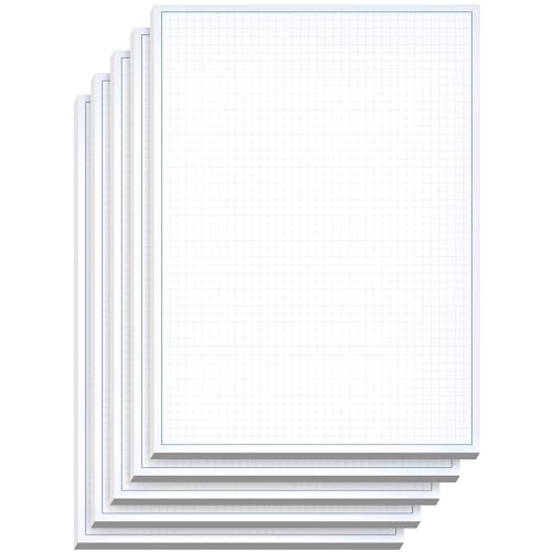 Graph Paper Pad for Blueprint Drawings, Drafting, Engineering Drawing, and Planning - Graph Paper 11x17 Blueprint Quadrille Grid Paper Pads with Blue Lines, High Brightness 50 Sheets (5-Pack)