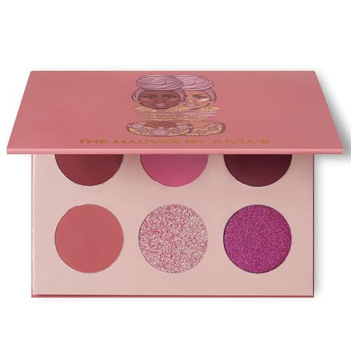 Juvia's Place The Mauves - Deep Browns, Purple&Pink, 6 Shades, Nude to Light Mauves, Eyeshadow Palette, Professional Eye Makeup, Pigmented Eyeshadow Palette for Eye Color & Shine