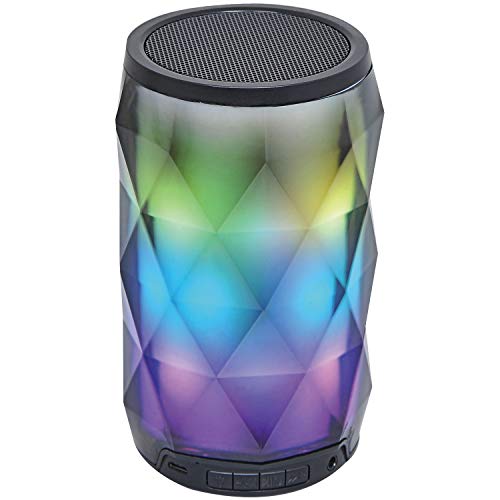 Portable Bluetooth Diamond Speaker with Color-Changing Lights & Touch Control