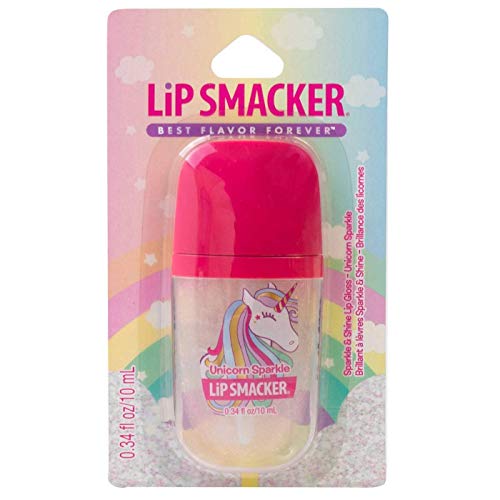 Lip Smacker Sparkle & Shine Lip Gloss, Glitter High Shine Lip Gloss, Unicorn Sparkle