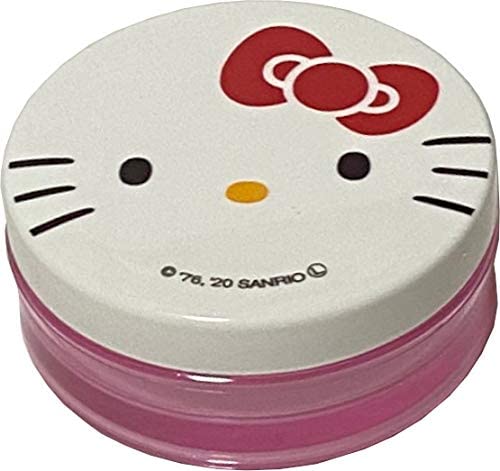 Sanrio Hello Kitty Die cut Cream Container Cosmetic Case 0.70oz(20g) Makeup Travel Cases (White)