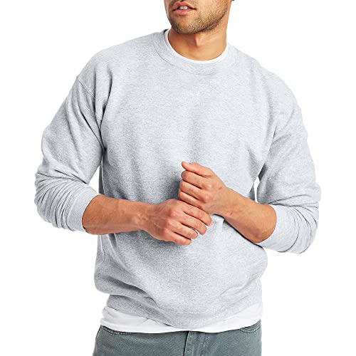 Hanes Men's EcoSmart Sweatshirt, ash, Large