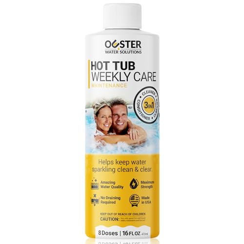 Bio Ouster 3in1 Weekly Hot Tub Cleaner, Conditioner, Clarifier - Hot Tub Chemicals, Inflatable Hot Tub Chemicals, Spa Chemicals for Hot Tub, Spa Cleaner Hot Tub Clarifier, Spa Clarifier (16oz)
