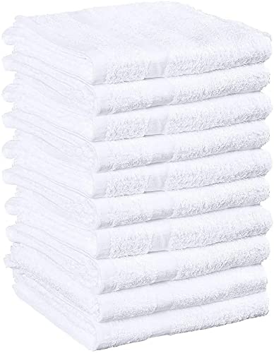 SOFT TEXTILES White Spa Towels for Facials - Salon Towels/Hand Towels Bulk/Facial Towels for Estheticians Soft/Toallas para Salon De Belleza / 16 x 27 Inches/Pack of 12