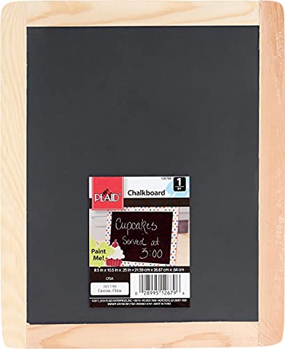 Plaid Double Sided Framed Chalkboard, 8.5'X10.5', 1 Pack