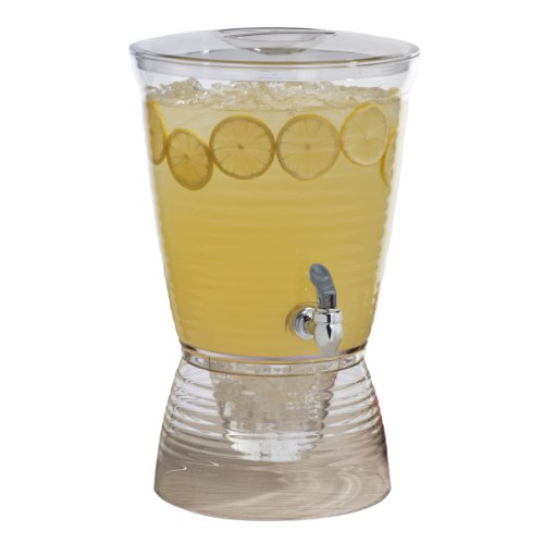 CreativeWare Bark Beverage Dispenser, 2.5 Gallon, Clear