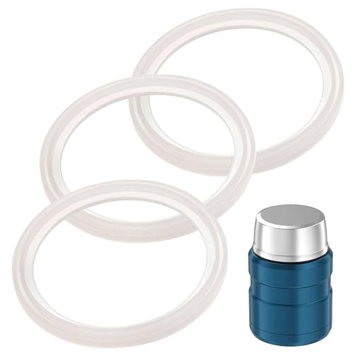 IMPRESA [3 Pack] Gaskets fits Thermos Stainless King Food Jar 16 and 24 Ounce “ Seals/O-Rings with No BPA/Phthalate/Latex - Replacement for 16 and 24 Ounce Containers