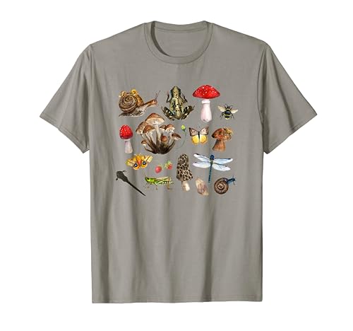 Mushroom Goblincore Cottagecore Aesthetic Forest Wildlife T-Shirt