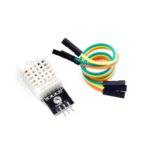 SHILLEHTEK DHT22 Digital Temperature and Humidity Sensor Module with Cable - Temperature Humidity Measurement for Arduino, Raspberry Pi, ESP32 and Other Microcontrollers, Electronic Practice DIY