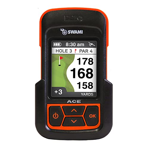 IZZO Golf Swami Ace Handheld Golf GPS Rangefinder - Orange