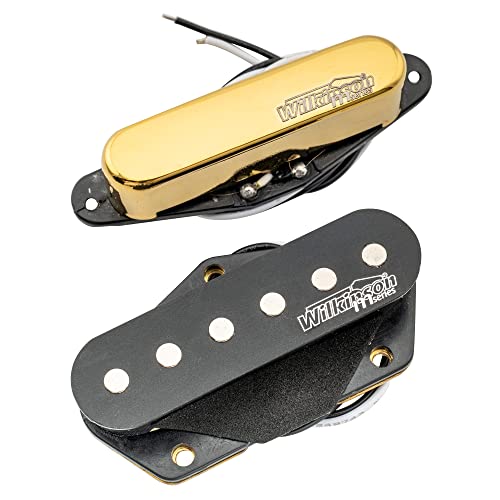 Wilkinson Low Gauss Nashville Sound Ceramic Guitar Single Coil Telecaster Pickups Set for Tele Style Electric Guitar