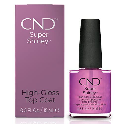 CND Top Coat Nail Polish by CND, Super Shiney, High Gloss, 0.5 Fl Oz, Clear