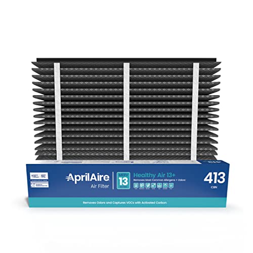 AprilAire 413CBN Replacement Filter for AprilAire Whole House Air Purifiers - MERV 13 with Carbon, Healthy Home Allergy + Odor Reduction, 16x25x4 Air Filter (Pack of 1)