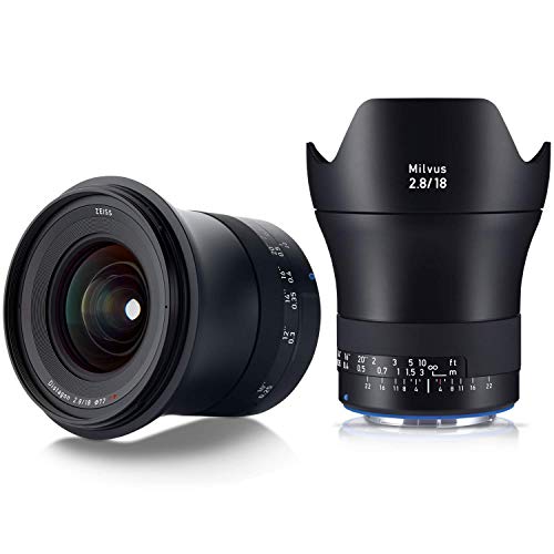 ZEISS Milvus 18mm f/2.8 Full Frame Camera Lens for Canon EF-Mount ZE, Black