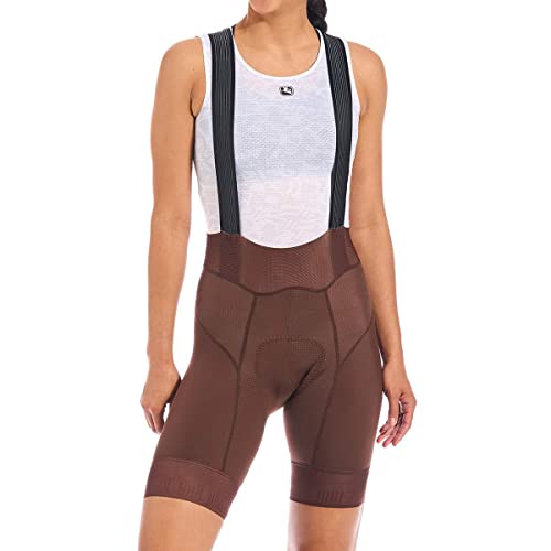 Giordana Women's FR-C Pro Cycling Bib Shorts - 5 cm Shorter Leg Length, Chocolate, L