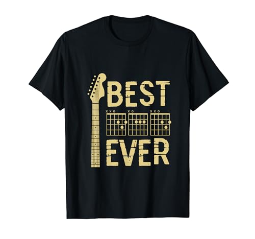 Guitarist Father Best Dad Ever D A D Chord Gifts Guitar T-Shirt