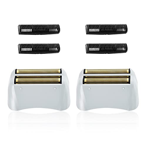 2 Pack Pro Shaver Replacement Foil and Cutters compatible with andis 17150(TS-1)/17155/17200 shaver ProFoil Lithium replacement' Golden