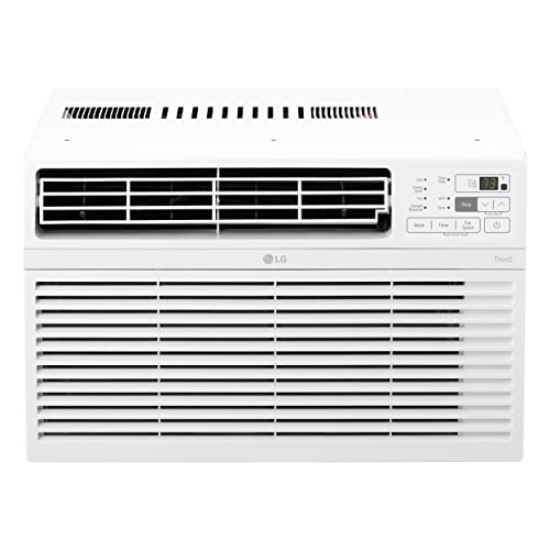 LG 10000 BTU Window Air Conditioners [2023 New] Remote Control WiFi App Ultra-Quiet Washable Filter Cools 450Sq.Ft for Medium & Large Room AC Unit air conditioner Easy Install White LW1017ERSM1