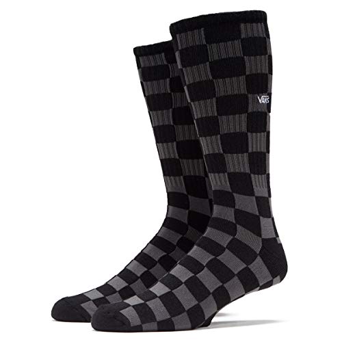 Vans Checkerboard Crew Socks (9.5-13, Black/Charcoal)