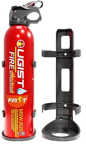 Ougist Fire Extinguisher with Mount - 4 in-1 Fire Extinguishers for The House, Portable Car Fire Extinguisher, Water-Based Fire Extinguishers(620ml)