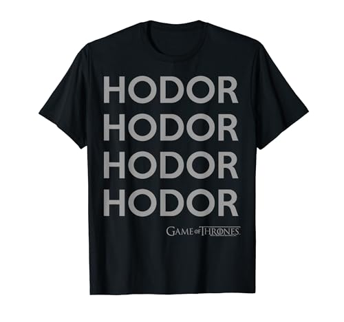 Game Of Thrones Hodor Text Stack T-Shirt