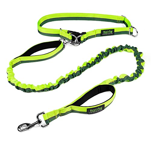 Mighty Paw Hands Free Dog Leash | Bungee Waist Leash for Dog Walking. Dog Running Leash Hands Free. Hands Free Leash for Large Dogs, Medium & Small Dogs. Dog Leash Waist Belt (36' - 48') Up To 150 lbs