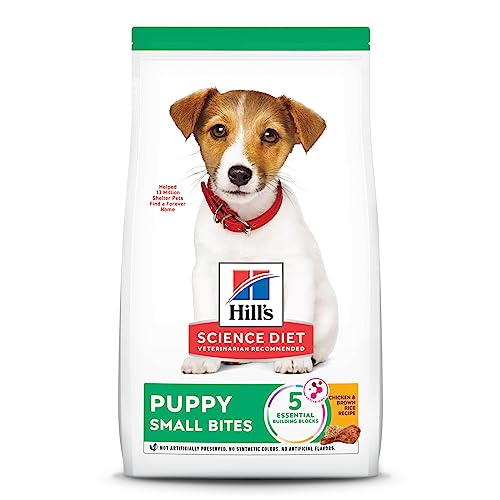 Hill's Science Diet Puppy Small Bites Chicken & Brown Rice Recipe Dry Dog Food, 4.5 lb bag