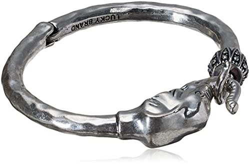 Lucky Brand Silver Elephant Cuff Bracelet, 2.38'
