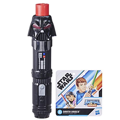 STAR WARS Lightsaber Squad Darth Vader Extendable Red Lightsaber Roleplay Toy for Kids Ages 4 and Up, Multicolored (F1041)