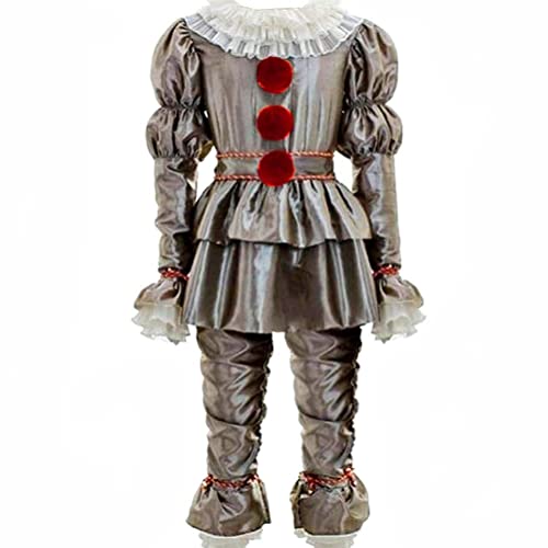 WPOZD It Costume Clown Halloween Cosplay Costume for Kid and Adults (Adult-S)