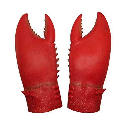 Latex Giant Crab Claws Cosplay Amor Golves Novelty Toy Costume Props Halloween Christmas.Requested Age Grade:Over 3 Years Old. Red