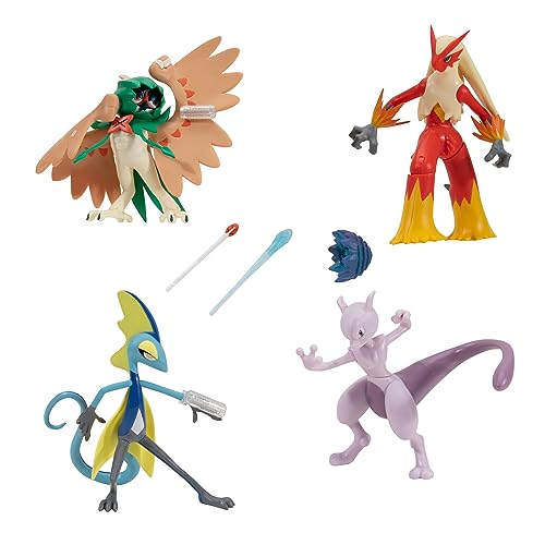 Pokemon Battle Feature Figure 4 Pack - Includes Four 4.5-Inch Battle Figures with Unique Battle Features - Not Applicable