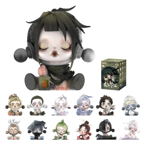 POP MART SKULLPANDA The Ink Plum Blossom Blind Box Figures, Random Design Box Toys for Modern Home Decor, Collectible Toy Set for Desk Accessories 1PC