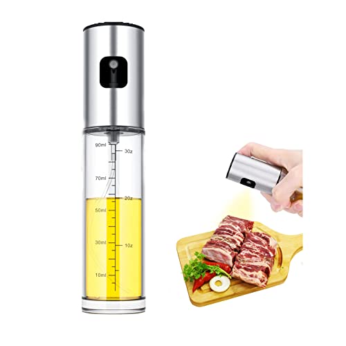 NIKKIER Oil Sprayer for Cooking,100ml Olive Oil Spritzer,Oil Sprayer for Air Fryer, Salad,BBQ,Roasting