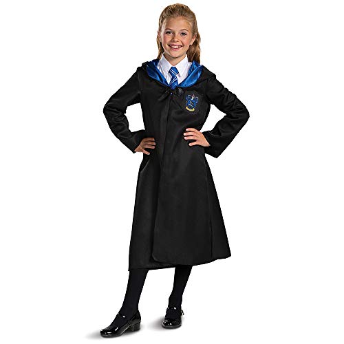 Harry Potter Ravenclaw Robe, Official Wizarding World Costume Robes, Classic Kids Size Dress Up Accessory, Child Size Large (10-12)