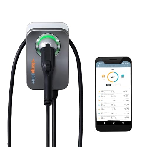 ChargePoint Home Flex Level 2 EV Charger, Hardwired EV Fast Charge Station, Electric Vehicle Charging Equipment Compatible with All EV Models