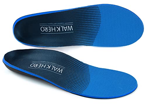 Plantar Fasciitis Feet Insoles Arch Supports Orthotics Inserts Relieve Flat Feet, High Arch, Foot Pain Mens 8-8 1/2 | Womens 10-10 1/2