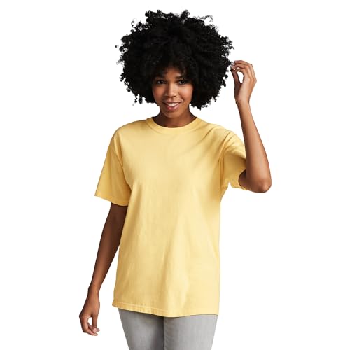 Comfort Colors Adult Short Sleeve Tee, Style G1717, Butter (1-pack), X-Large