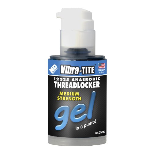 Vibra-TITE - 12535 125 Removable Medium Strength Gel Anaerobic Threadlocker, 35 ml Pump, Blue