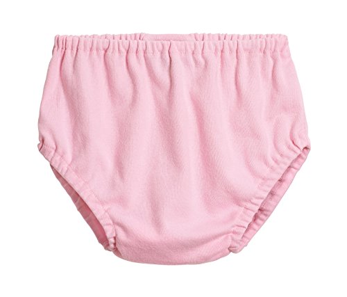 City Threads Baby Girls' and Baby Boys' Unisex Organic Diaper Covers Bloomers Soft Cotton, Bright Light Pink, 2T