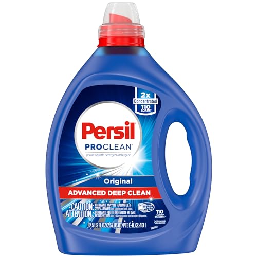 Persil Laundry Detergent Liquid, Original Scent, High Efficiency (HE), Deep Stain Removal, 2X Concentrated, 82.5 fl oz, 110 Loads
