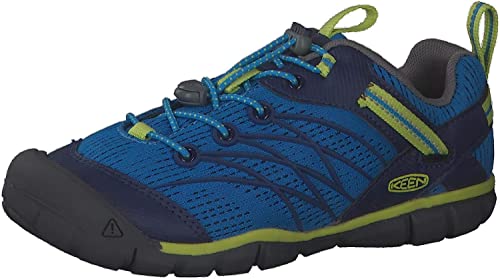 KEEN Kids' Chandler CNX Comfortable Sneakers, Brilliant Blue/Blue Depths, 6 Big Kid