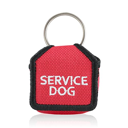 The Tag Bag - Dog Tag Silencer Service Dog Red