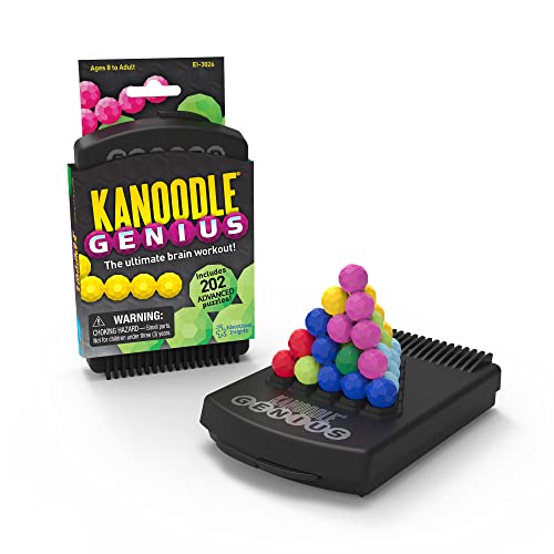 Educational Insights Kanoodle Genius 3-D Puzzle Brain Teaser Game for Adults, Teens & Kids, Over 200 Challenges, Easter Basket Stuffer, Gift for Ages 8+