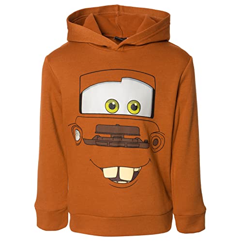 Disney Pixar Cars Tow Mater Toddler Boys Fleece Pullover Hoodie Brown 2T