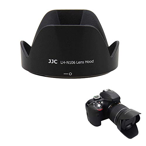 JJC HB-N106 Reversible Dedicated Lens Hood Shade for Nikon AF-P DX 18-55mm f/3.5-5.6G VR, AF-P DX 18-55mm f/3.5-5.6G Lens on Nikon D3500 D3400 D5600 D7500 Camera (NOT for Older Nikon 18-55mm Lens)